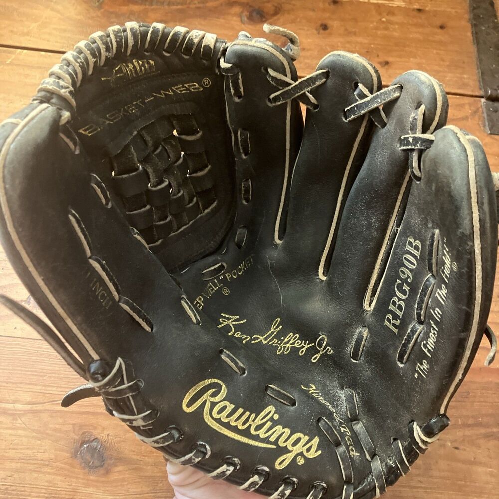 Rawlings RBG90B Ken Griffey Jr Youth 11” Baseball Glove Mitt Right Hand Throw